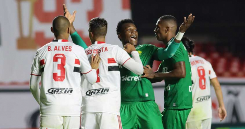 A partida, válida pela sexta rodada do Nacional, terminou em 2 a 2, no estádio do Morumbi