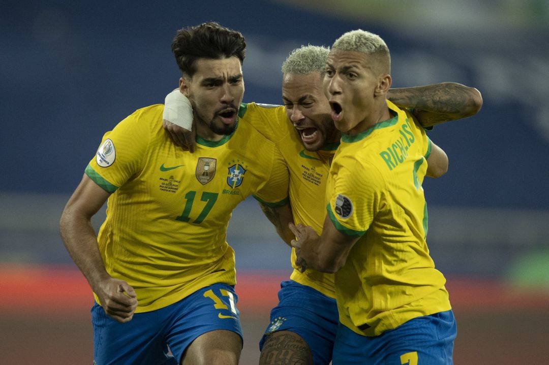 Lucas Paquetá, Neymar e Richarlison